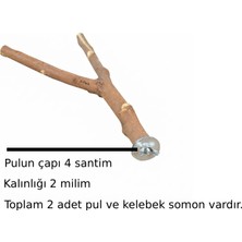 X-Perk Büyük Boy Papağanlar Doğal Ağaç Çatallı Kuş Tüneği Papağan Çatal Tünek Kafes Için Doğal Ahşap Çatal Dal Tünek Boy 37-47 cm