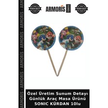 Armoris Özel Üretim Sunum Detayı Günlük Araç Masa Ürünü Sonıc Kürdan 10LU