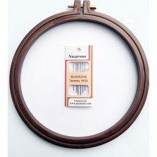 Nazarone Plastik Vidalı Kasnak Küçük Boy 1 No 19,5 cm + 6'lı Etamin Iğnesi