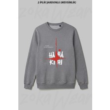 Zoka Wear Harakiri Film Movie Poster Japanese Cinema Cinephile Masaki Kobayashi Ön Baskılı Bisiklet Yaka Sweatshirt