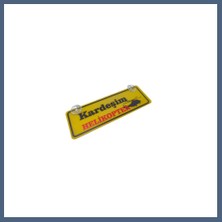 Bezos Kardeşim Helikopter Yazılı Sarı Dekor Plaka Vantuzlu Cam Süsü 22X7.5CM Kh2 BZS10