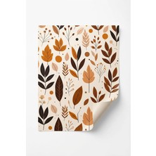 Creapack Sonbahar Yaprak Temalı Hediye Paketleme Kağıdı 10 Adet, 35X50 Cm, Kuşe Defter Kaplama Kağıdı