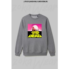 Zoka Wear Dawn Of The Dead 1978 Horror Movıe Ön Baskılı Bisiklet Yaka Sweatshirt
