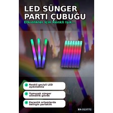 3 Kademeli Yanan 46 cm Ledli Sünger Parti Çubuğu - 40 Adet Toplu Paket BX-313772