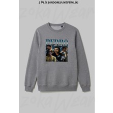 Zoka Wear Pedro Pascal Daddy Pedro Pascal Meme I Love Timothee Chalamet Pedro Pascal Cursed Fan Collage Ön Baskılı Bisiklet Yaka Sweatshirt