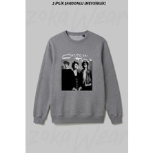 Zoka Wear Cocteau Twins Poster Dream Pop Love Music Ön Baskılı Bisiklet Yaka Sweatshirt