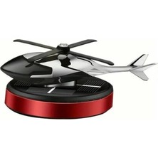 Mediacom Kırmızı Güneş Enerjili Döner Helikopter Oto Kokusu Araç Içi Koku Difüzörü + Hediye Esans