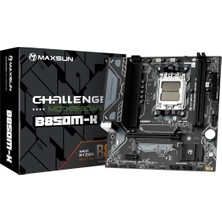 Maxsun Challanger B850M-K Am5 Ddr5 6000 Mhz M.2 HDMI Matx Amd Anakart