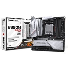 Maxsun Terminator B850M Pro Wıfı Am5 Ddr5 7800 Mhz M2.hdmı Matx Amd Anakart