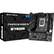 Maxsun Challanger B760M-F LGA1700 Ddr4 4266 Mhz M.2 HDMI Matx Intel Anakart