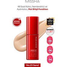MISSHA Uzun Süre Kalıcı, Mat Bitişli Fondöten Radiance Perfect Fit Foundation (No.23 Sand) SPF30+/PA+++