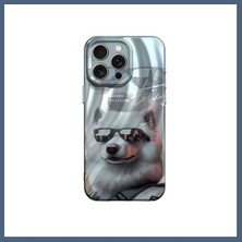 Bezos iPhone 14 Pro Uyumlu Kılıf Crew Desenli Kapak - Köpek BZS10