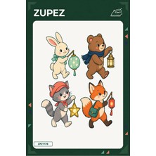 Zupez Minik Fener Alayı 19X25 cm Ütüyle Uygulanan Baskı ZPZ1178
