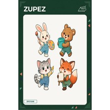 Zupez Minik Boya Atölyesi 19X25 cm Ütüyle Uygulanan Baskı ZPZ1248