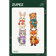 Zupez Minik Kış Pazarı 19X25 cm Ütüyle Uygulanan Baskı ZPZ1458