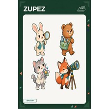 Zupez Minik Bilim Bahçesi 19X25 cm Ütüyle Uygulanan Baskı ZPZ1231