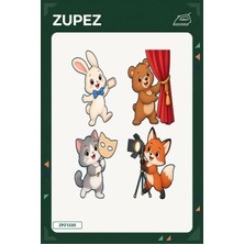 Zupez Minik Tiyatro Günü 19X25 cm Ütüyle Uygulanan Baskı ZPZ1320