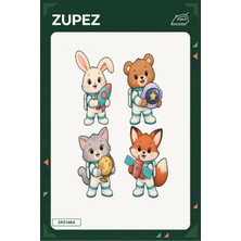 Zupez Minik Uzay Istasyonu 19X25 cm Ütüyle Uygulanan Baskı ZPZ1464