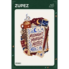 Zupez ZPZ652 – Midnight Margin Notes Ütüyle Uygulanabilir Transfer Baskı