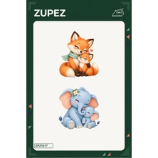 Zupez Anne–yavru Sarılması 19X25 cm Ütüyle Uygulanan Baskı ZPZ1017
