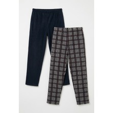 Buratti Lastikli Bel Düz Paça Ultra Soft Polar 2'li Paket Pijama Altı Erkek Pijama Altı 6098001S2