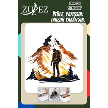 Zupez Kamp Baskısı Aplike Yama Ütü ile Yapışan Transfer Kağıdı