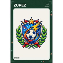 Zupez ZPZ609 – Oyun Günü Takım Rozeti Ütüyle Uygulanabilir Transfer Baskı