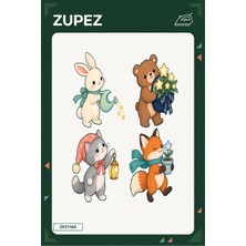 Zupez Minik Yıldız Bahçesi 19X25 cm Ütüyle Uygulanan Baskı ZPZ1165