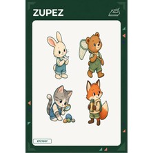 Zupez Minik Göl Kenarı 19X25 cm Ütüyle Uygulanan Baskı ZPZ1207
