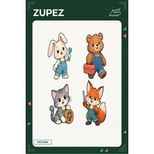 Zupez Minik Tamir Kulübesi 19X25 cm Ütüyle Uygulanan Baskı ZPZ1259