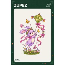 Zupez ZPZ614 – Uçan Tavşan Uçurtması Ütüyle Uygulanabilir Transfer Baskı