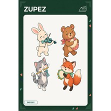 Zupez Minik Bahçe Konseri 19X25 cm Ütüyle Uygulanan Baskı ZPZ1257