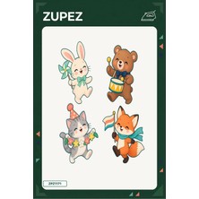 Zupez Minik Bahar Karnavalı 19X25 cm Ütüyle Uygulanan Baskı ZPZ1171