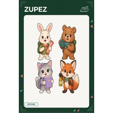 Zupez Minik Masal Haritası 19X25 cm Ütüyle Uygulanan Baskı ZPZ1435