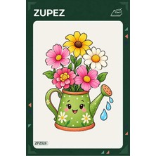 Zupez ZPZ528 – Çiçek Açan Sulama Kabı Ütüyle Uygulanabilir Transfer Baskı
