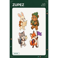 Zupez Minik Dağcılar 19X25 cm Ütüyle Uygulanan Baskı ZPZ1325