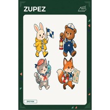 Zupez Minik Deniz Feneri Ekibi 19X25 cm Ütüyle Uygulanan Baskı ZPZ1154
