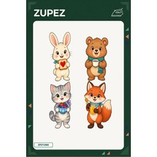 Zupez Minik Kahvaltı Kulübü 19X25 cm Ütüyle Uygulanan Baskı ZPZ1395