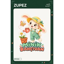 Zupez Minik Bahçıvan 19X25 cm Ütüyle Uygulanan Baskı ZPZ1023