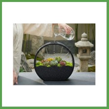 Bezos 3D Baskı Self-Watering Planter - Kendi Kendini Sulayan Saksı-Siyah Mgc