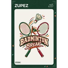 Zupez ZPZ694 – Badminton Break Ütüyle Uygulanabilir Transfer Baskı