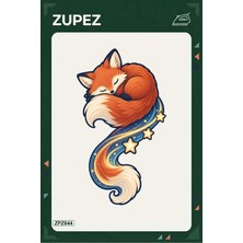 Zupez ZPZ644 – Kuyruklu Yıldız Tilkisi Ütüyle Uygulanabilir Transfer Baskı