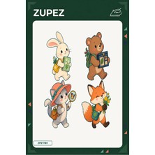 Zupez Minik Çayır Defteri 19X25 cm Ütüyle Uygulanan Baskı ZPZ1181