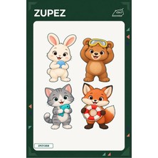 Zupez Minik Deniz Gözlemcileri 19X25 cm Ütüyle Uygulanan Baskı ZPZ1359