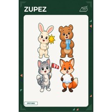 Zupez Minik Hava Gözlemcileri 19X25 cm Ütüyle Uygulanan Baskı ZPZ1362