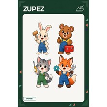 Zupez Minik Tamir Ekibi 19X25 cm Ütüyle Uygulanan Baskı ZPZ1367