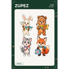 Zupez Minik Uçak Hangarı 19X25 cm Ütüyle Uygulanan Baskı ZPZ1401
