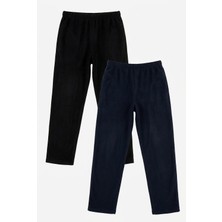 Buratti Lastikli Bel Düz Paça Ultra Soft Polar 2'li Paket Pijama Altı Erkek Pijama Altı 6098001S2
