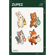 Zupez Minik Fener Alayı 19X25 cm Ütüyle Uygulanan Baskı ZPZ1256