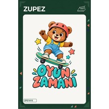 Zupez Oyun Zamanı 19X25 cm Ütüyle Uygulanan Baskı ZPZ1015